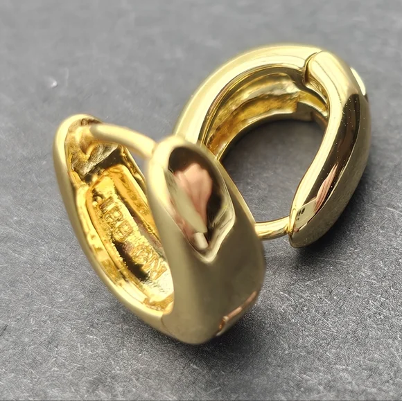 18k gold plated earrings - Picture 4 of 5